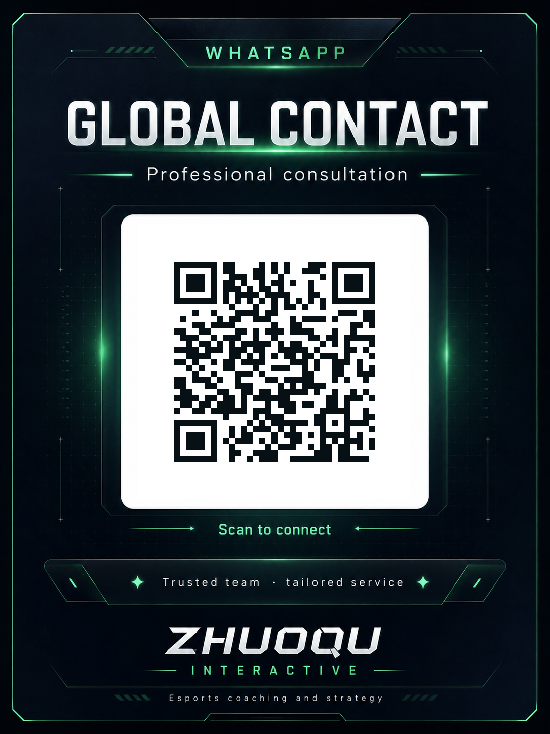 WhatsApp global contact poster