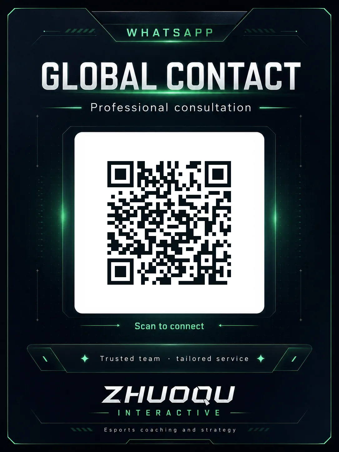 WhatsApp global contact poster